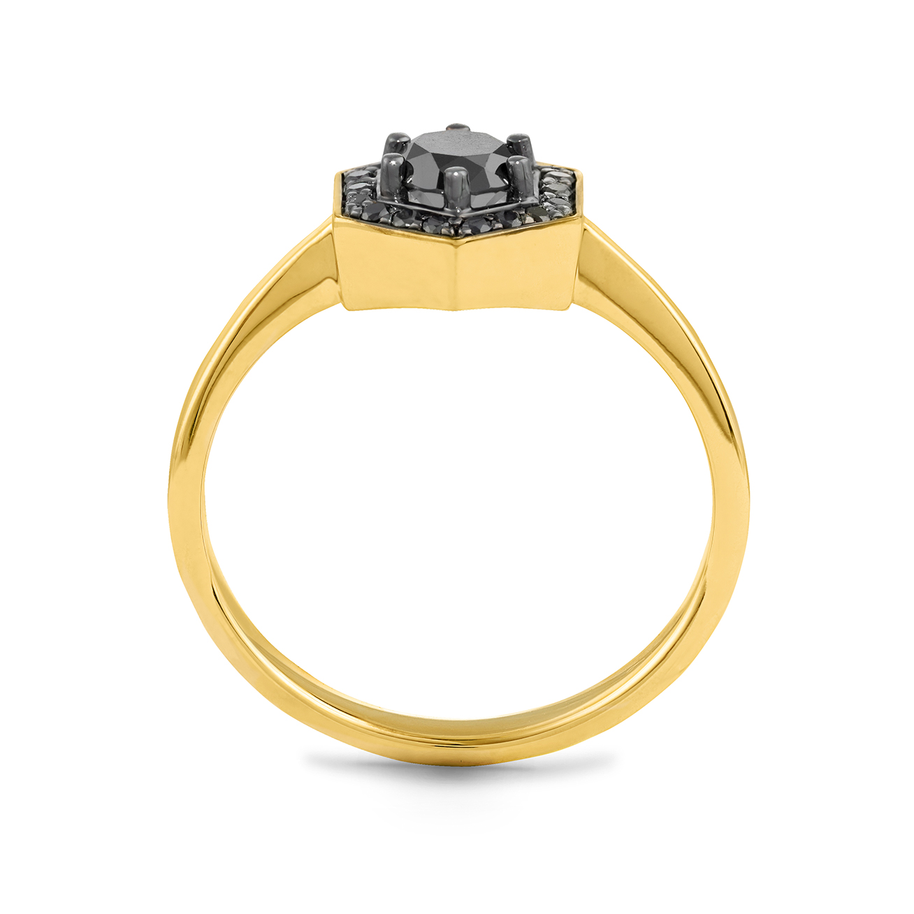 pierścionek zaręczynowy z żółtego Krzysteczko